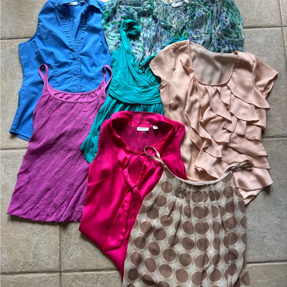 New York & Company Sz XS Lot of 7 Shirts